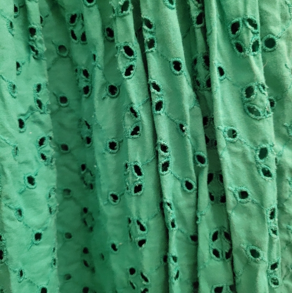 J. Crew Green Midi Cotton Sundress w/ Pockets - Picture 4 of 4